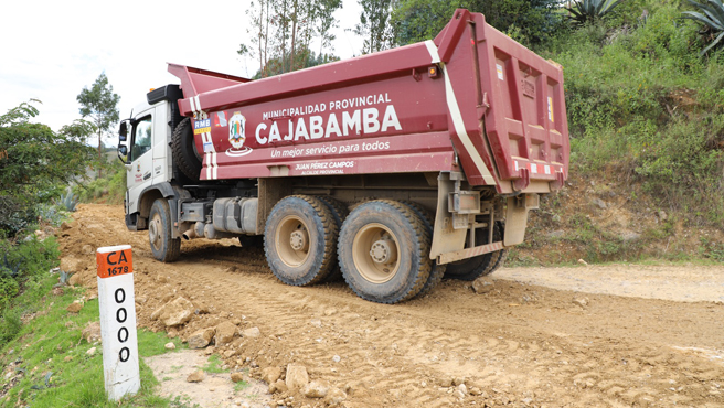 MPC dio inicio al mantenimiento de la carretera de Huanza