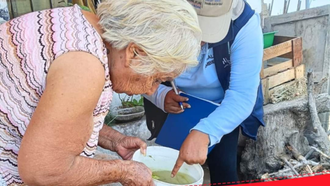 19 Brigadas hacen barrido casa por casa ante casos confirmados de dengue en el anexo de 15 de Enero - Chilca