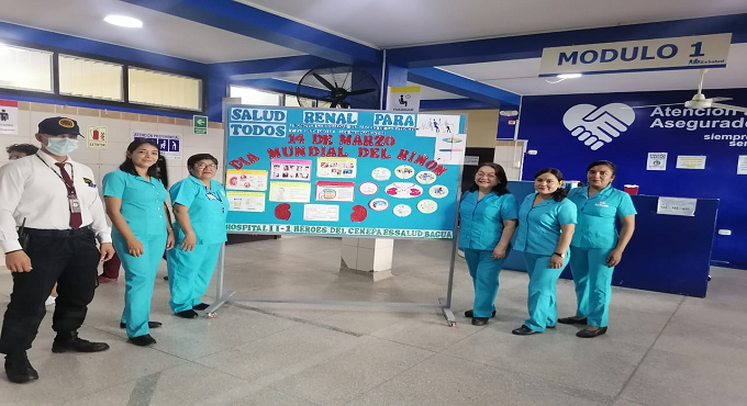 EsSalud Amazonas realizó actividades de prevención por el Día Mundial del Riñón