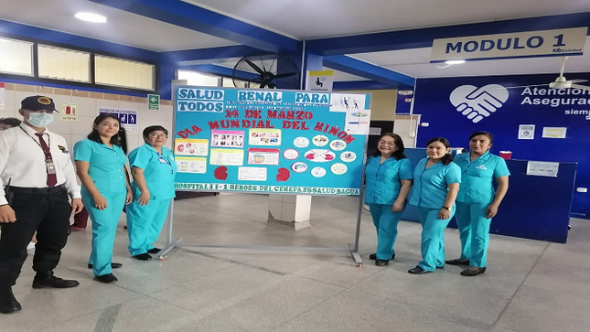 EsSalud Amazonas realizó actividades de prevención por el Día Mundial del Riñón