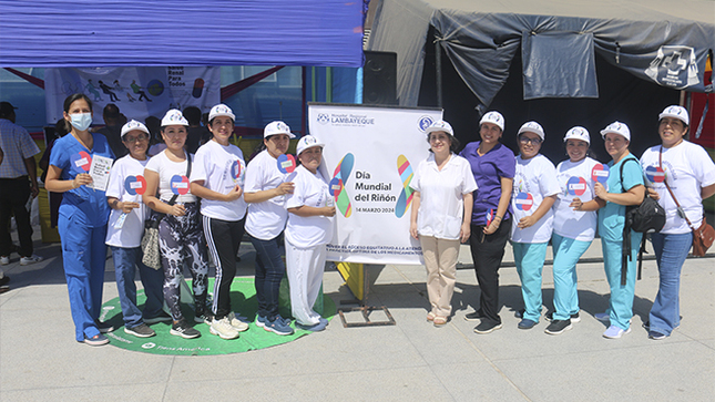 Con una serie de actividades educativas, el Hospital Regional Lambayeque conmemora el Día Mundial del Riñón