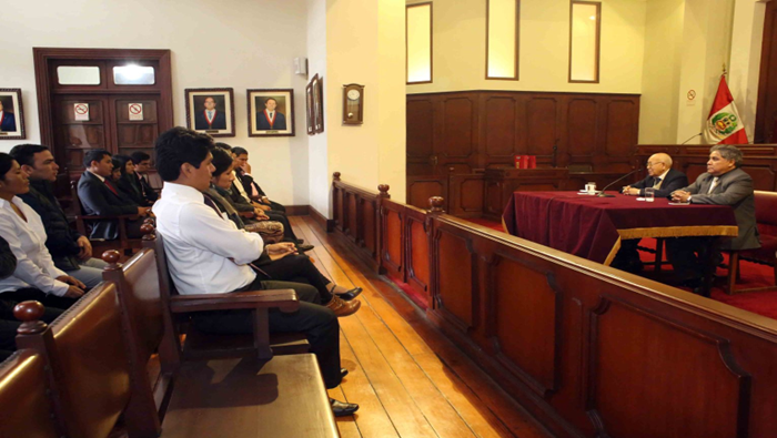 Estudiantes de derecho de la Universidad San Luis Gonzaga de Ica visitaron el Tribunal Constitucional