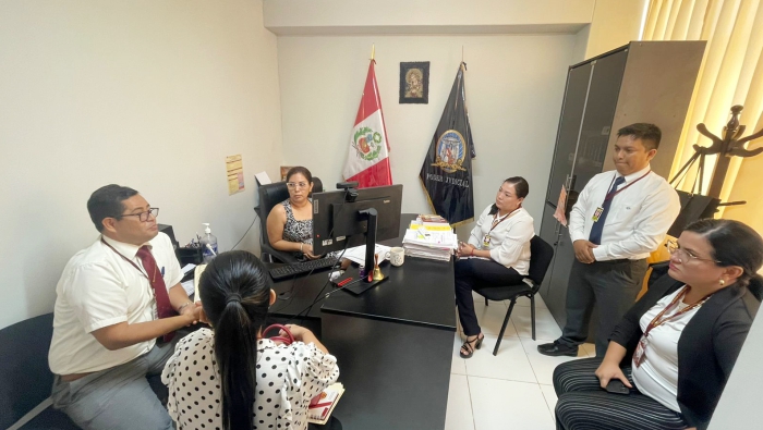 Monitorean el servicio de atención a los usuarios judiciales en Paita