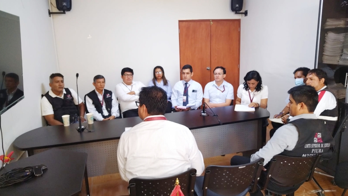 Monitorean el servicio de atención a los usuarios judiciales en Paita