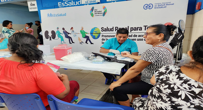EsSalud Tumbes concientiza sobre el cuidado renal en el Día Mundial del Riñón