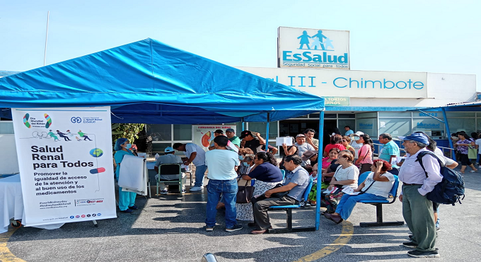 EsSalud Áncash realiza campañas de salud para promover cuidado de los riñones