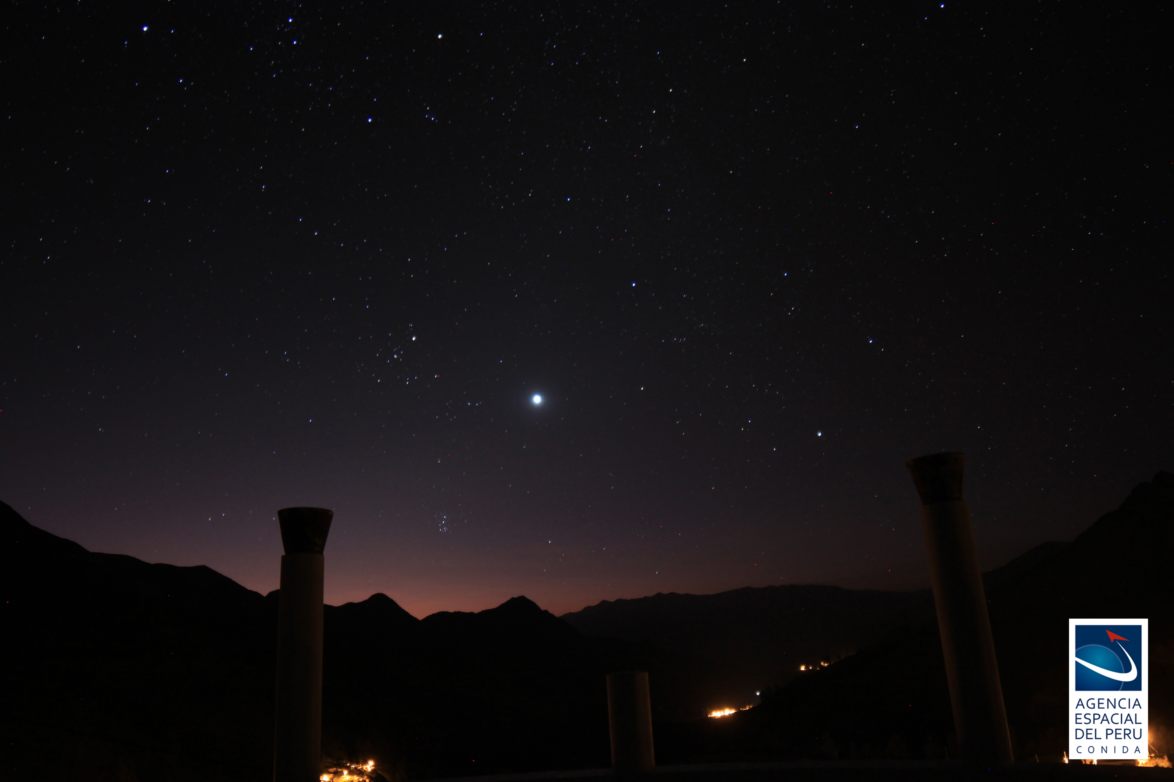 Planeta Venus. Imagen tomada el 17 de abril del 2020 a las 20:00 horas desde el Observatorio Astronómico de Moquegua.
Imagen: Agencia Espacial del Perú - Conida