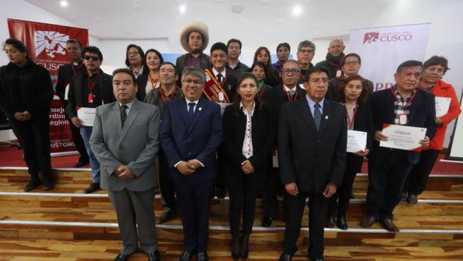 Integrantes del Consejo de Concertación Regional CCR de Cusco, juramentan hoy