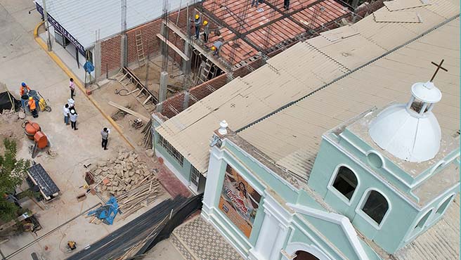 Avances significativos en la construcción del centro del adulto mayor en el distrito de Tamarindo