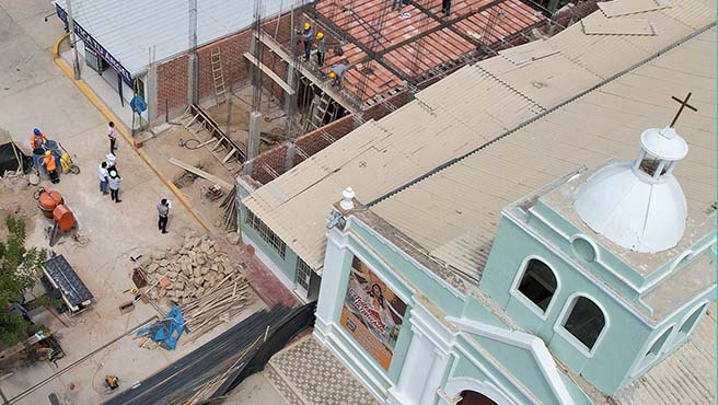 Avances significativos en la construcción del centro del adulto mayor en el distrito de Tamarindo
