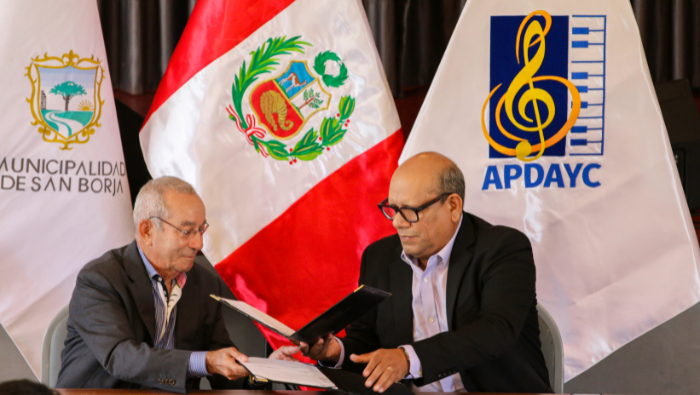Convenio entre la Municipalidad de San Borja y APDAYC