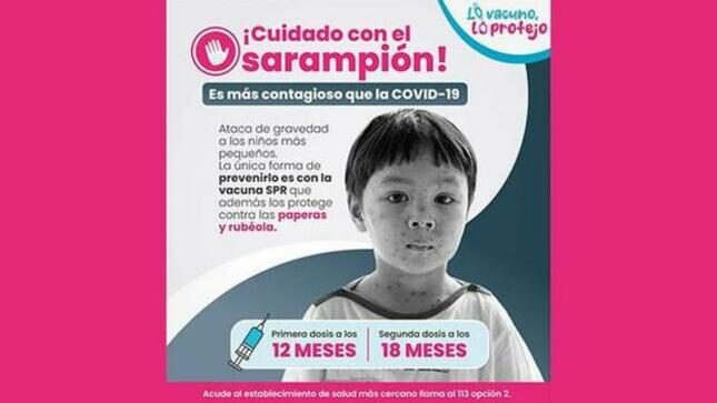 Un paciente con sarampión puede contagiar hasta 18 personas más