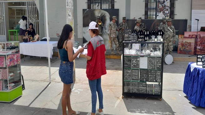 DRTPE Piura participó en feria organizada por la Municipalidad de Catacaos por la conmemoración del día del Artesano.
