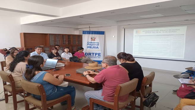 En la DRTPE Piura se llevó a cabo la reunión extraordinaria del Comité Ejecutivo Regional de la Mesa de Concertación para la Lucha Contra la Pobreza.