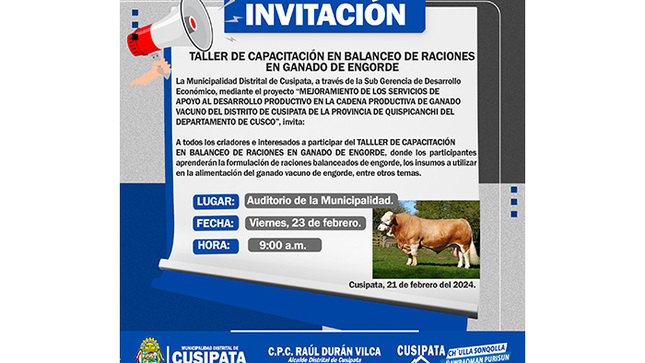 CADENA PRODUCTIVA DE GANADO  VACUNO DEL DISTRITO DE CUSIPATA