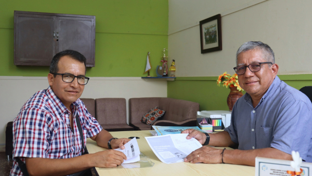 Visita del Coordinador Territorial del Ministerio de Educación del Perú a la UGEL Talara