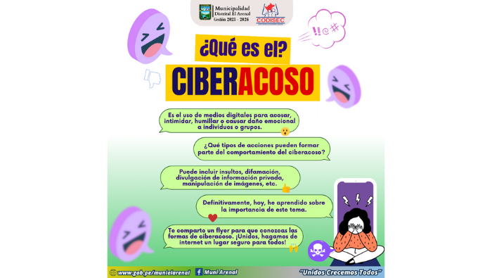 Flyer de la campaña contra el ciberacoso