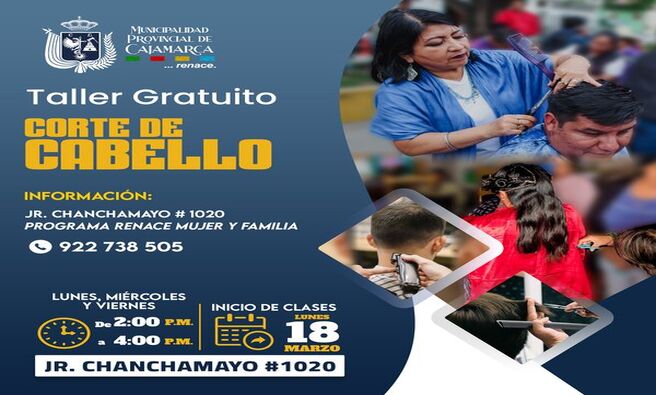 ✅CORTE DE CABELLO
✅MANICURE Y LIMPIEZA FACIAL
✅COCTELERÍA
✅CORTE Y CONFECCIÓN
✅FLORES TEJIDOS A CROCHET
✅ARTE CON TELAS RECICLADAS
✅BORDADO EN CINTA Y PINTURA EN PANA PIROGRABADO
✅MANUALIDADES EN TELA
👉Todos nuestros tollares son 𝑮𝑹𝑨𝑻𝑼𝑰𝑻𝑶𝑺 😁 pero cuentan con capacidad limitada.
✍️INFORMACIÓN: Chanchamayo #1020