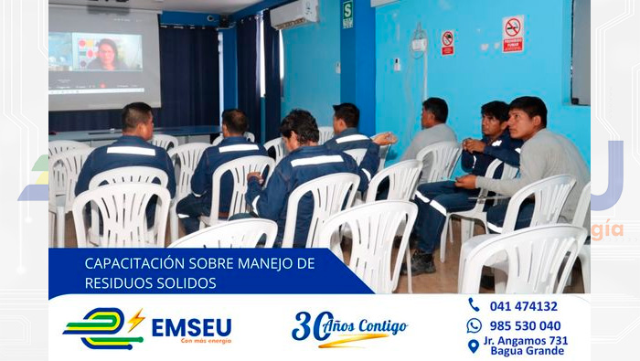 Capacitación de manejo de residuos sólidos peligrosos y no peligrosos.