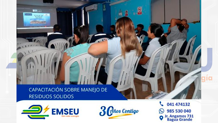 Capacitación de manejo de residuos sólidos peligrosos y no peligrosos.