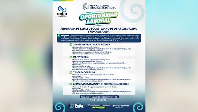 Oportunidad Laboral