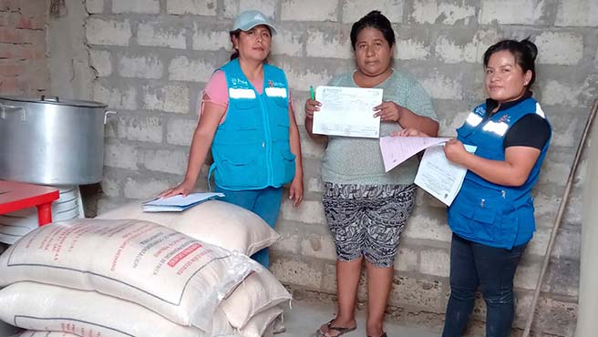 Comuna paiteña abasteció con 21 toneladas de alimentos a comedores populares