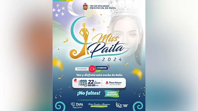 Paita se viste de gala: “Miss Paita 2024” en su 163° aniversario