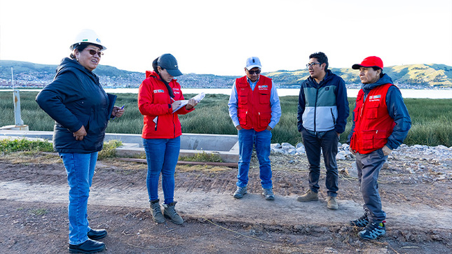 La Empresa Municipal de Saneamiento Básico de Puno, este 14 de marzo, recibió la visita inopinada por parte de la Dirección General de Asuntos Ambientales del MVCS