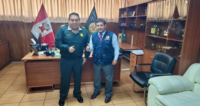 Director Regional De Salud De Áncash Se Reunió Con El Jefe Xii Macro Region Policial-Áncash Para Articular Acciones En La Vacunación