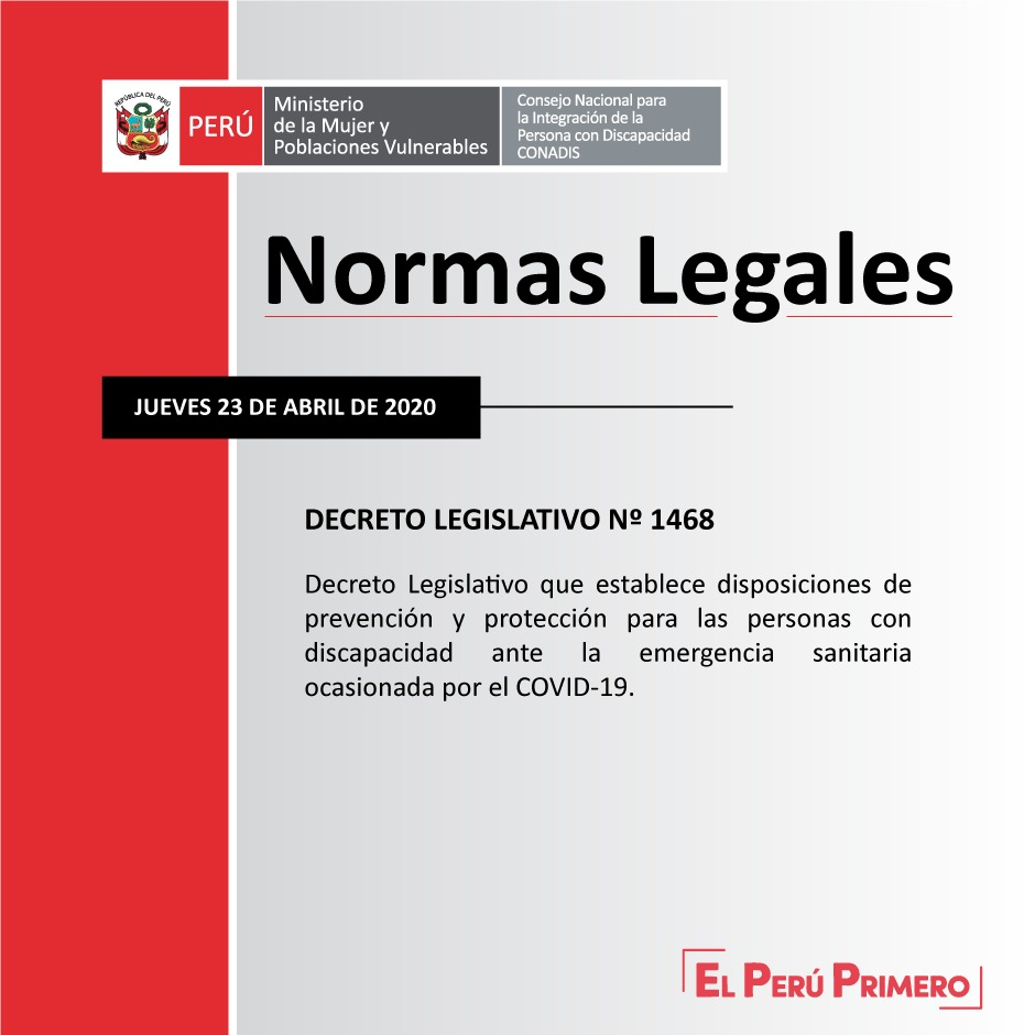 IMAGEN DEL POST SOBRE EL DECRETO LEGISLATIVO Nº 1468.