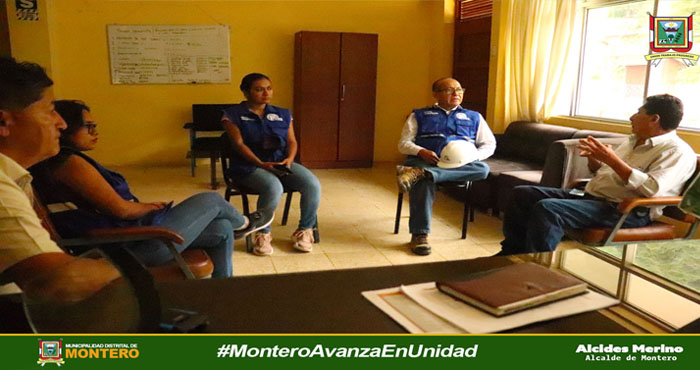 Reunion de coordinación para gestionar la problemática de las lluvias intensas.