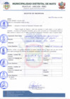 Vista preliminar de documento SOLICITUD DE INSCRIPCION