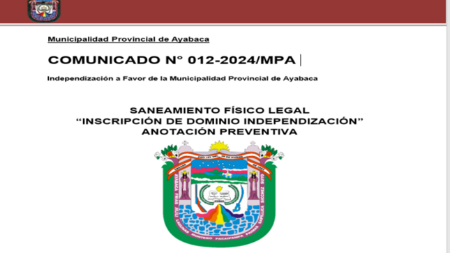 comunicado 12