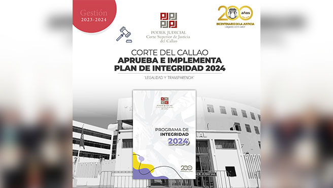 Corte Superior del Callao aprueba e implementa Programa de Integridad 2024