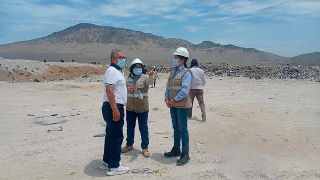 Chiclayo: OEFA recorre instalaciones de disposición final de residuos sólidos para verificar las condiciones en las que operan