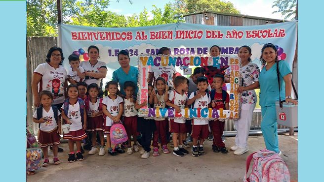 Las Diresa y Geresa extienden estrategia de vacunación en colegios para proteger a niños y niñas contra el sarampión