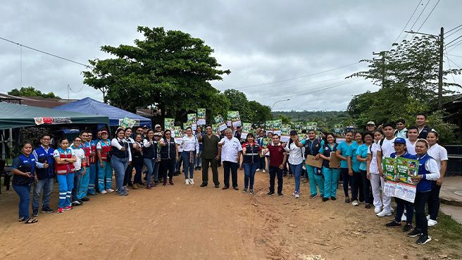 Loreto brigadas de salud inspeccionaron 800 viviendas de San Juan Bautista para eliminar potenciales criaderos de dengue