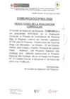 Vista preliminar de documento COMUNICADO Nº003-2024_RESULTADOS EVAL. CURRICULAR_LAS MERCEDES