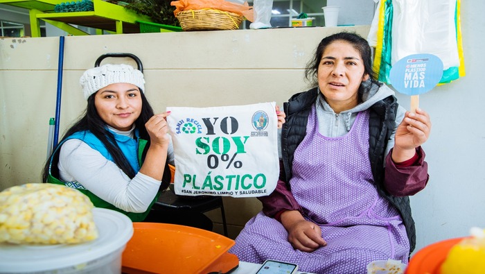 MUNICIPALIDAD DE SAN JERÓNIMO SE UNE A LA CAMPAÑA NACIONAL MENOS PLÁSTICO MÁS VIDA POR EL DÍA MUNDIAL DEL CONSUMO RESPONSABLE.