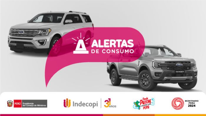El Indecopi alerta sobre fallas en más de 40 vehículos de la marca Ford modelos Expedition y Ranger