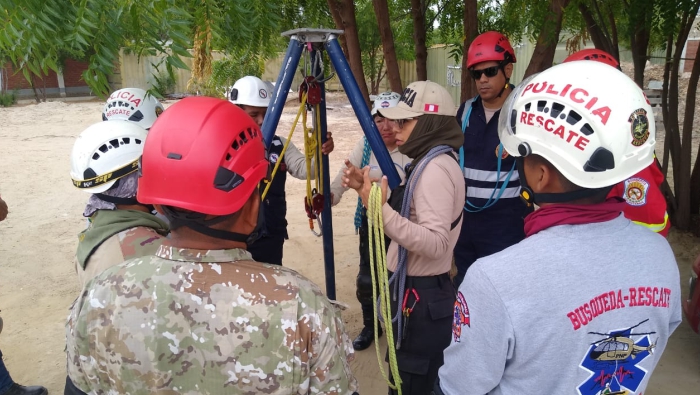 Personal judicial participó de curso básico de Lote de Cuerdas para Rescate