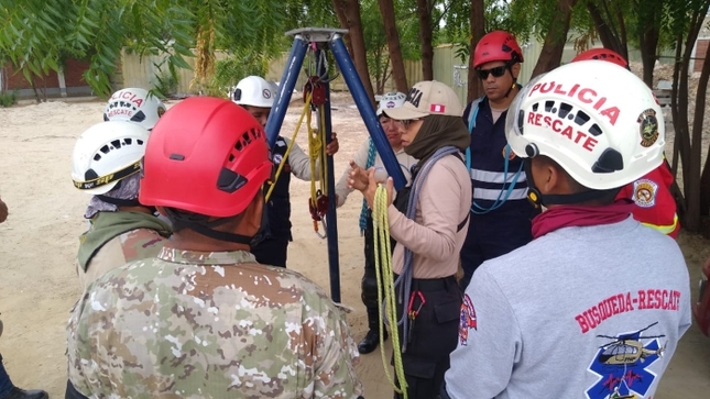 Personal judicial participó de curso básico de Lote de Cuerdas para Rescate