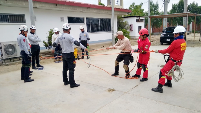 Personal judicial participó de curso básico de Lote de Cuerdas para Rescate