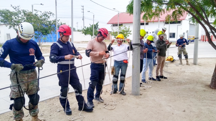 Personal judicial participó de curso básico de Lote de Cuerdas para Rescate