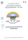 Vista preliminar de documento REGLAMENTO INTERNO DE CONSEJO MUNICIPAL - RIC 2024