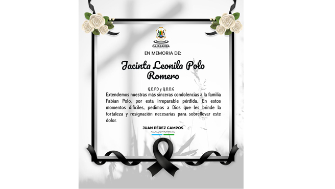 Nota de Pésame