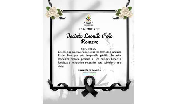 Nota de Pésame