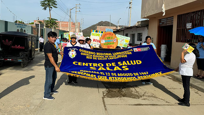Centro de salud de Salas refuerza actividades para prevenir el dengue en el distrito