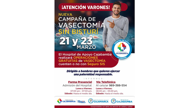Campaña de Gratuita de Vasectomía