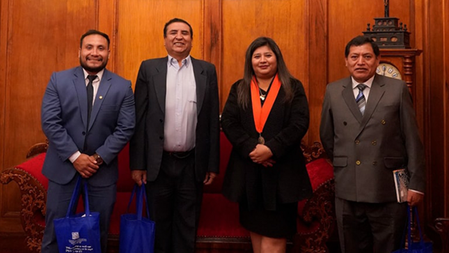 Presidenta de la Corte de Cusco y alcade de Huanoquite realizarán acciones para acercar la justicia a la población Huanoquiteña